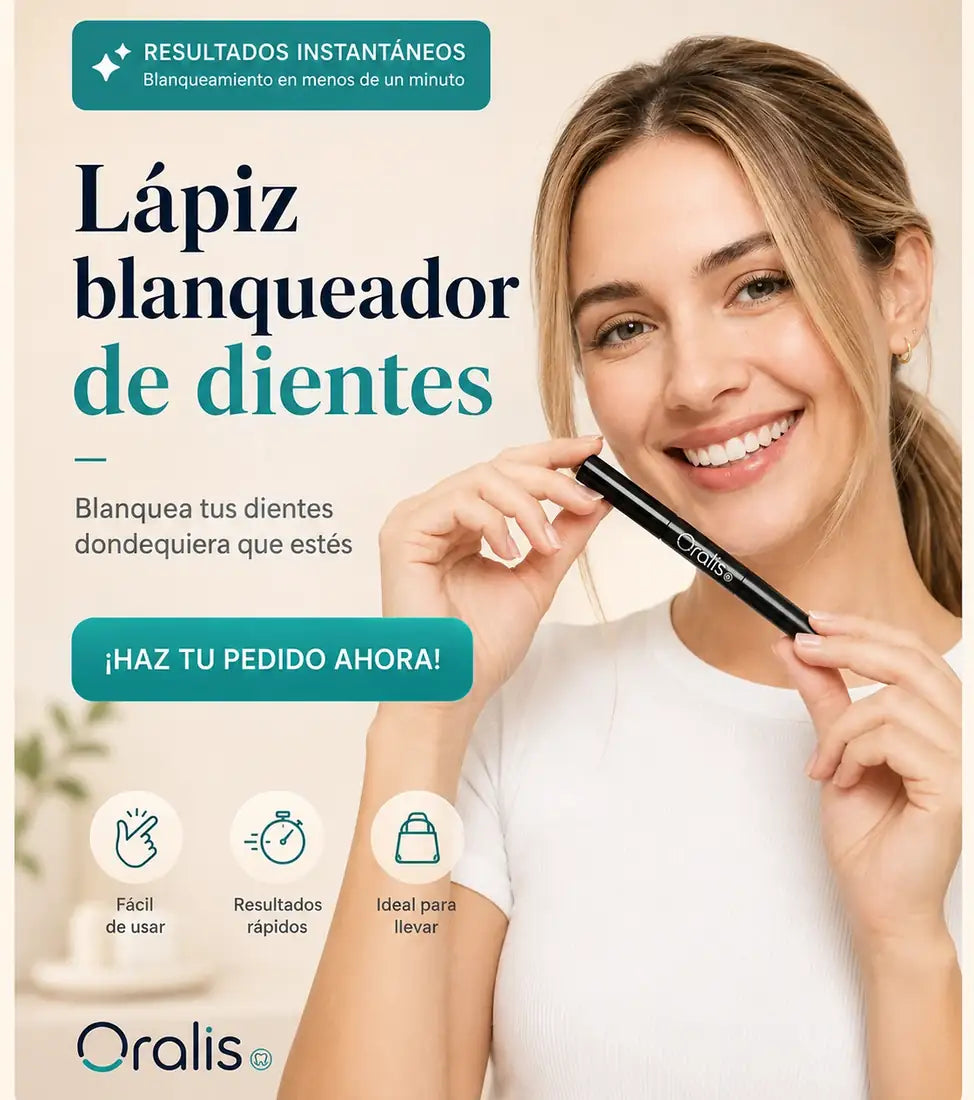 L&aacute;piz blanqueador de dientes de Oralis